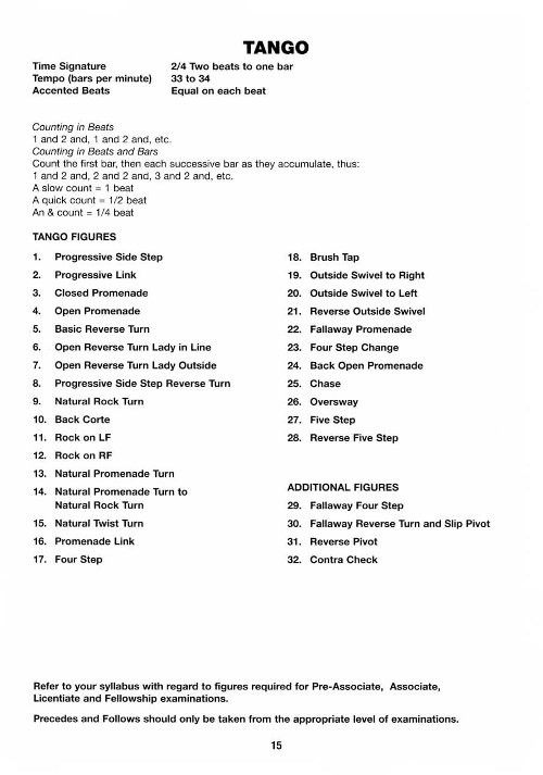 Technique Of Ballroom Dancing - The Tango (6th Edition)