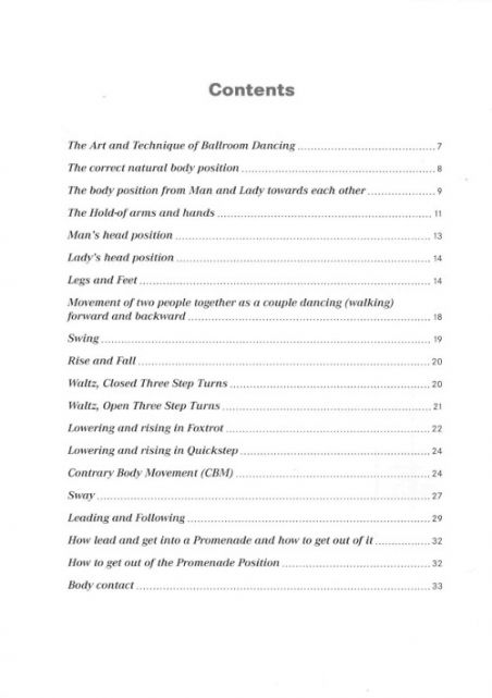 The Art And Technique Of Ballroom Dancing